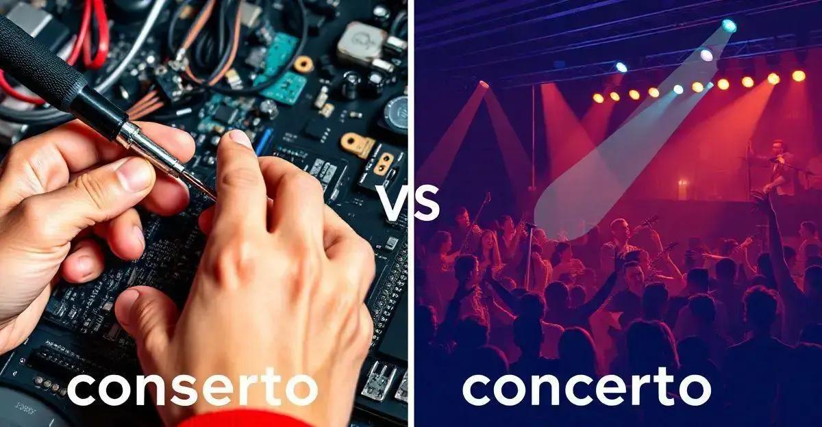 Diferença entre Conserto e Concerto